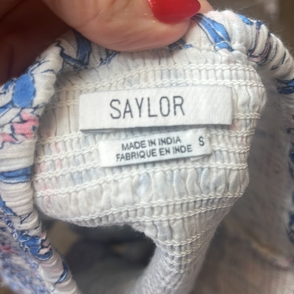 SAYLOR Katrina Mini Floral Multi Blue skirt - Picture 8 of 8